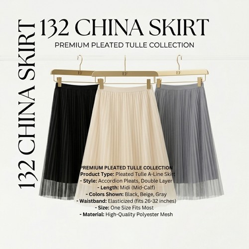 Womens pleated tulle midi - womens,