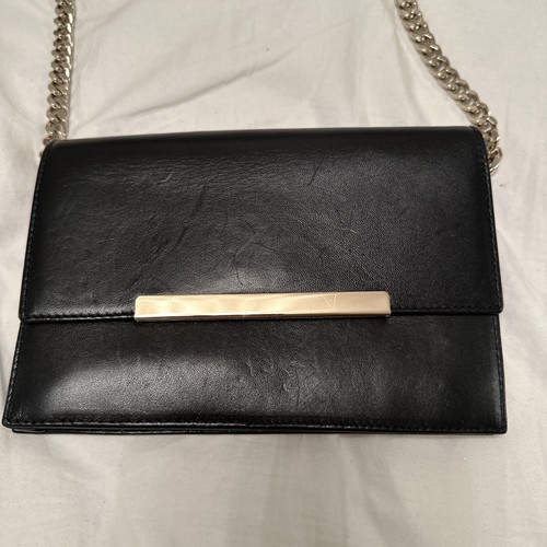 Zara black faux - bag, fab