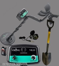Viking VK10 8"DD Coil Metal Detector for Beach Shoreline and Earth 