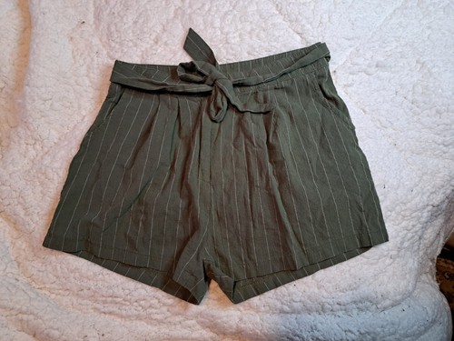 Green striped belted - green, mini