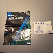 SEGA Games Console Master System + Alex Kidd Notice Pub Flyer Poster