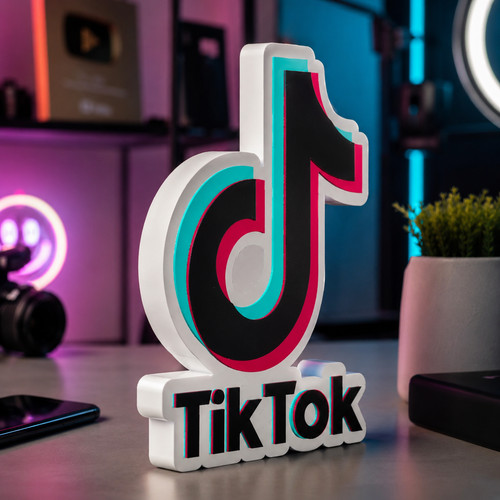 Tiktok inspired plaque sign - tiktok,