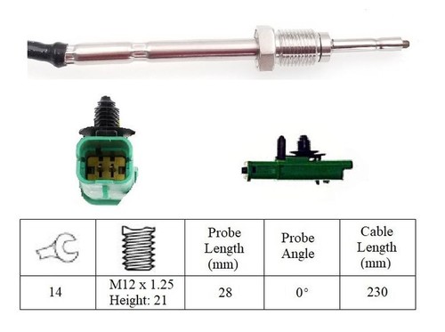 Dpf exhaust temperature sensor - exhaust,