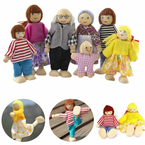 Wooden family dolls - family,