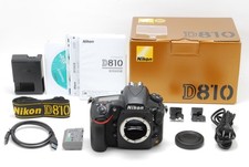 【MINT BOXED S/C 6585】NIKON D810 36.3MP Digital Camera Body Black