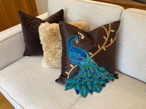 Peacock embroidered bird - peacock,