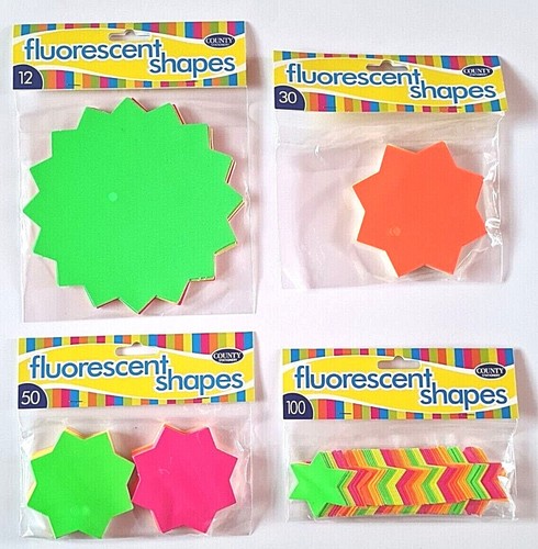 Neon fluorescent stars - neon,