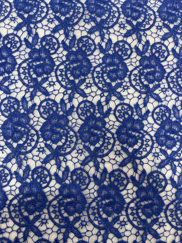 Floral corded lace fabric - corded,