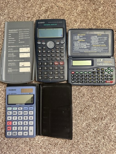 Vintage casio calculators - x2,