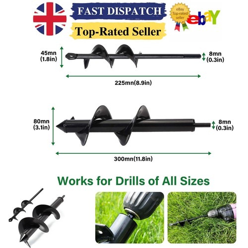 Auger spiral drill - spiral, bit