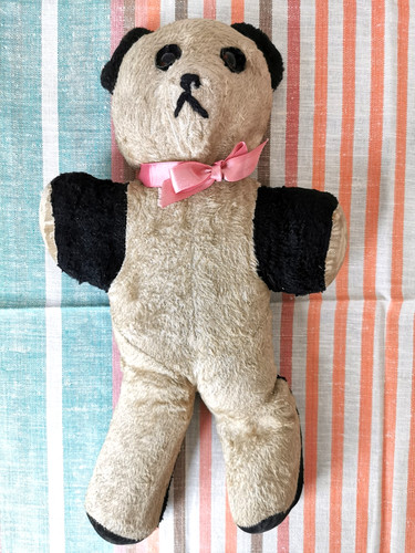 Vintage panda bear - vintage, old
