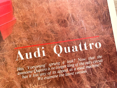 Audi quattro frameable - audi, ur