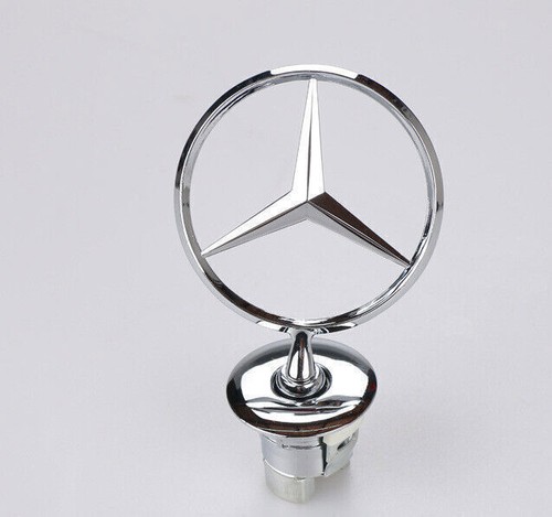 Front hood ornament mounted - hood,
