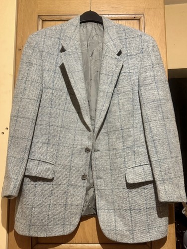 Mens harris tweed grey wool - mens,