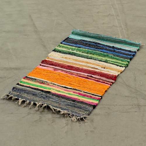 Large rag rug 150x90cm - rag,