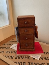 WOODEN STAINED OAK 4 DRAW