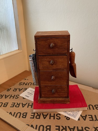 Wooden stained oak draw - wooden, 4