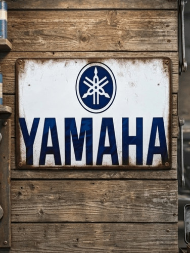 Yamaha metal sign retro - metal, –