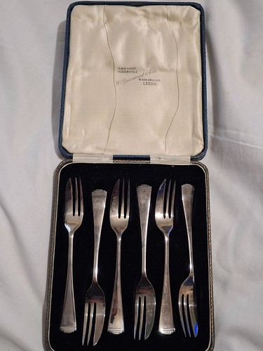 Cake forks epns 20th - cake, century