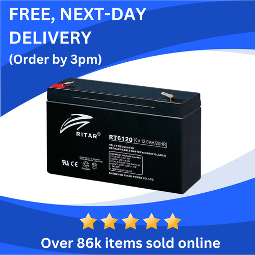 12ah rechargeable - 6v, (10ah)