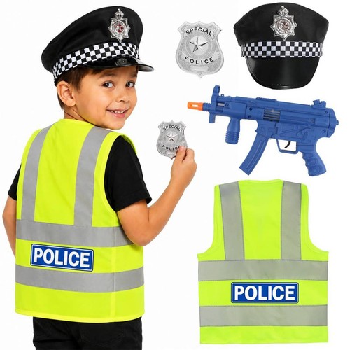 Kids police fancy dress set - kids, hi