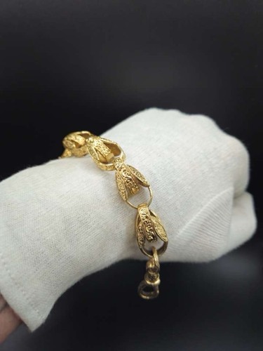 Gold xxl tulip bracelet 9ct - gold,
