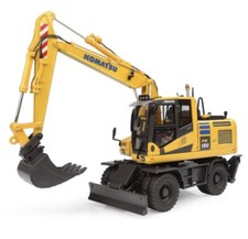 Universal Hobbies ~ Komatsu PW180-11 Wheeled Excavator (Bucket & Hammer) UH8163