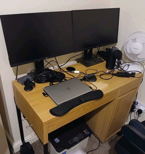 Ikea micke desk - oak, effect