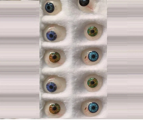 Vintage prosthetic eyes - prosthetic,