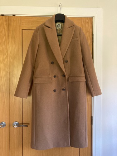 Camel coat long double - camel,