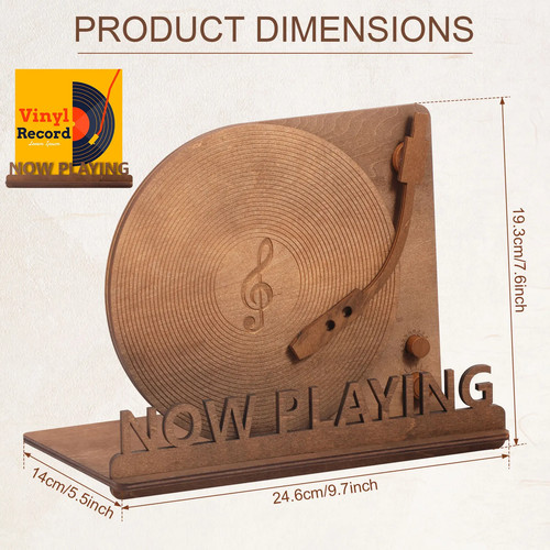 Now playing vinyl record stand - playing,