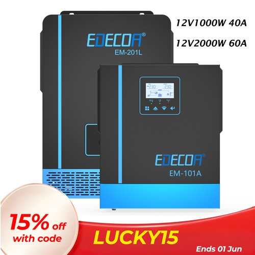 Edecoa hybrid inverter 1000w - inverter,