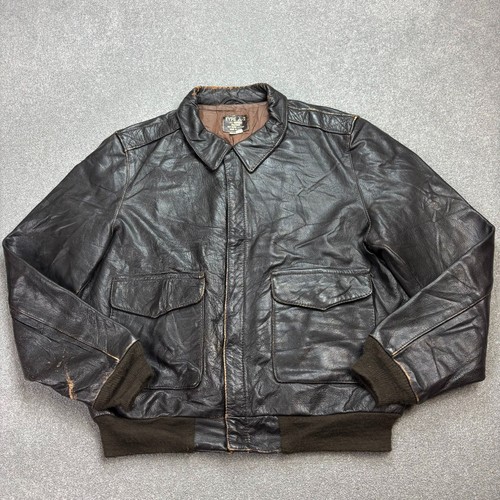 Leather flying jacket - leather, adult