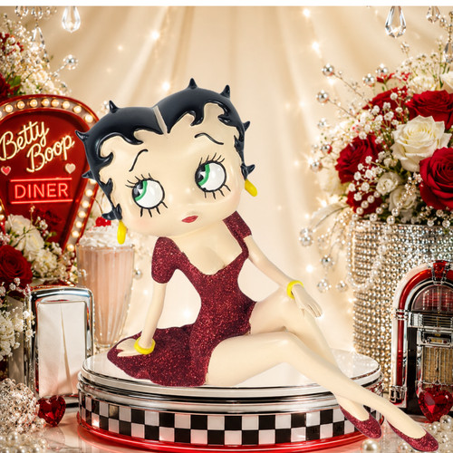 Betty boop demure red glitter - boop,