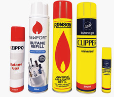 Universal High Quality Butane Gas Lighter Refill Fluid Fuel ZIPPO, CLIPPER  NEW