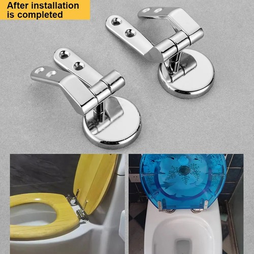 Toilet seat hinges pair - toilet,