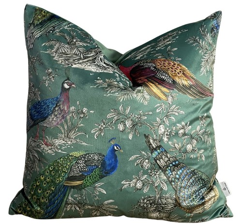 Peacock cushion cover teal - cushion,