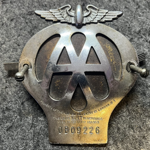 Vintage mascot grill badge - aa,