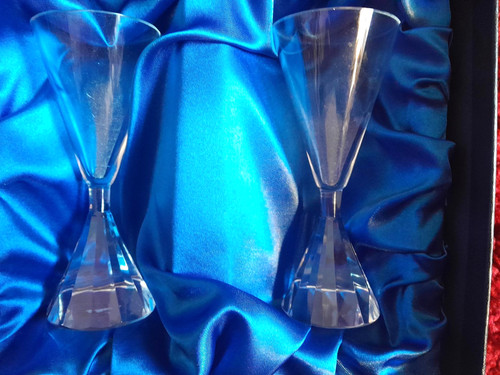Moser stunning pair deco - ,