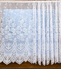 FLORAL WHITE NET CURTAINS MADE
