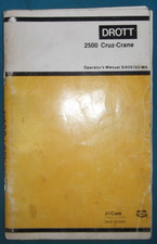 CUSTODIA DROTT 2500 CRUZ-CRANE OPERATION & MAINTENANCE MANUAL BOOK