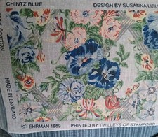 EHRMAN tapestry Chintz Blue by