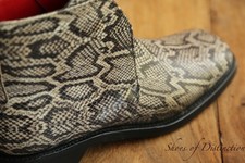 Jeffery West Snake Skin Derby Boots Shoes Mens UK 10 US 11 EU 44 Rare Vintage