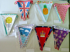 Handmade fabric bunting -