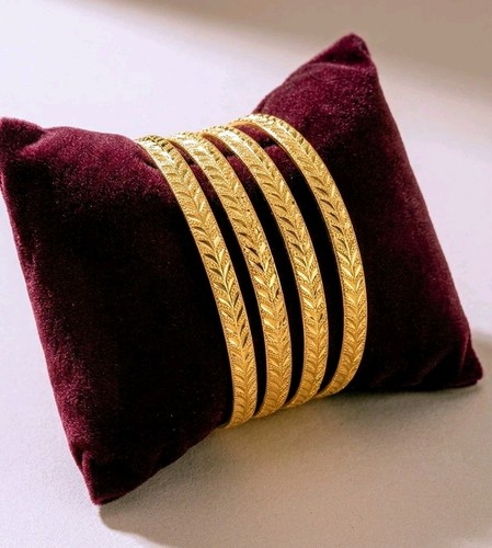 22k gold plated - indian, bangles