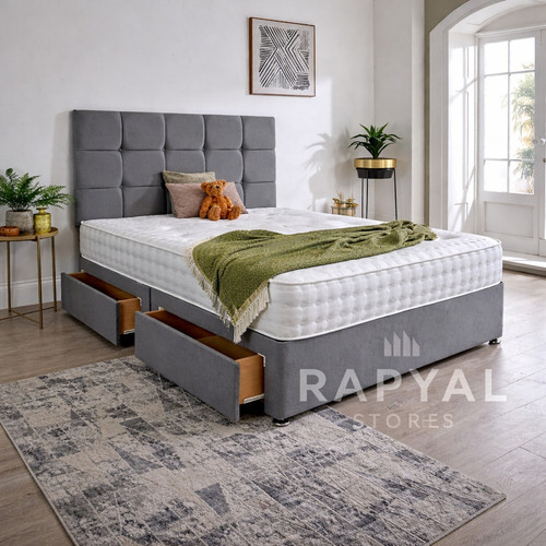 Plush divan bed - divan, set