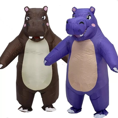 Adult inflatable hippo costume - inflatable,