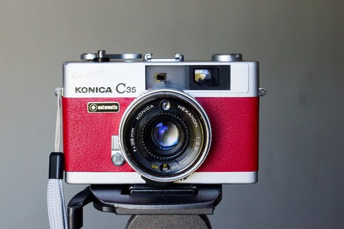Konica c35 rangefinder camera - konica,