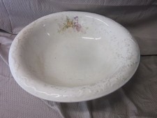 Vintage Homer Laughlin Large 16" Bowl Wash Basin White Porcelain Glazed