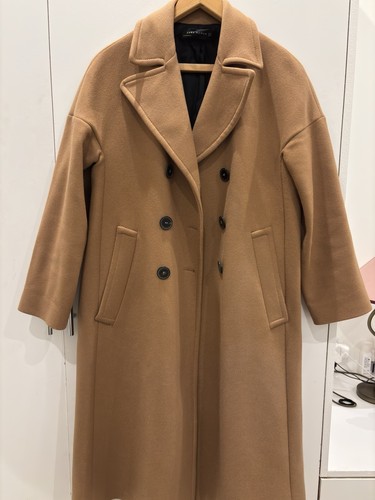 Zara wool camel coat - camel, s